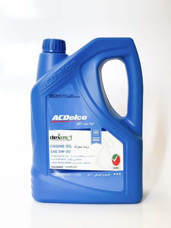 ACDelco Engine Oil SAE 0W-20 Fully Synthetic-19433493