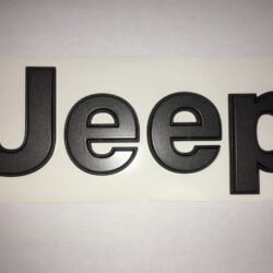 Genuine Mopar "Jeep" Fender Emblem – Dark Grey Authentic Replacement-68441751AA