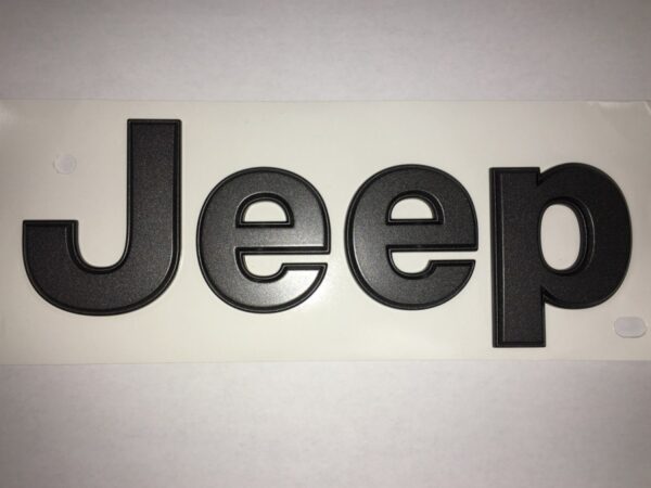 Genuine Mopar "Jeep" Fender Emblem – Dark Grey Authentic Replacement-68441751AA