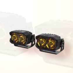 2BANGER LED PODS-HXB SPOT BEAM NCS WIDE BEAM (YELLOW)