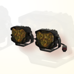 4BANGER LED PODS: HXB SPOT BEAM-NCS WIDE BEAM (YELLOW)