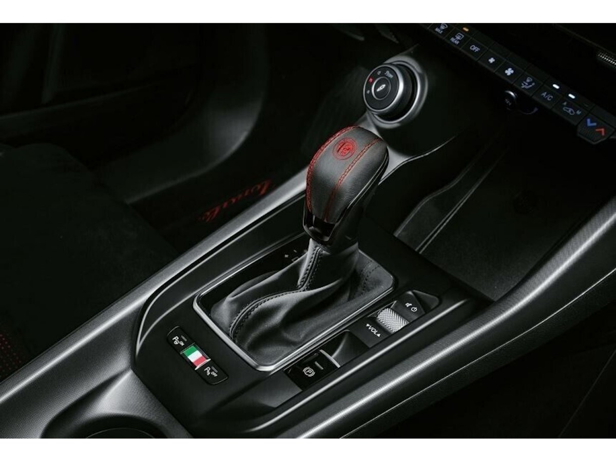 Genuine Alfa Romeo 68645190AA Shift Knob With Red Stitching (Automatic Transmission) 1 68645190AA